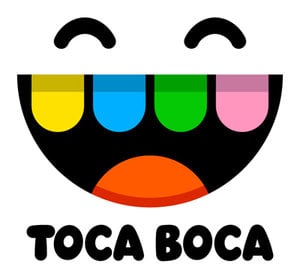 Toca Boca Logo - smile with rainbow teeth