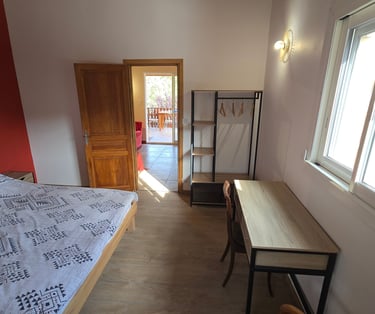 Autre angle de vue de la chambre d'hôtes.