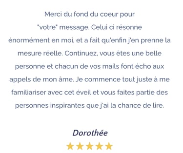 Témoignage Sarah Divine Channeling Dorothée