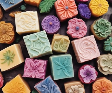 Diversos jabones caseros naturales