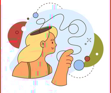 a woman using her brain