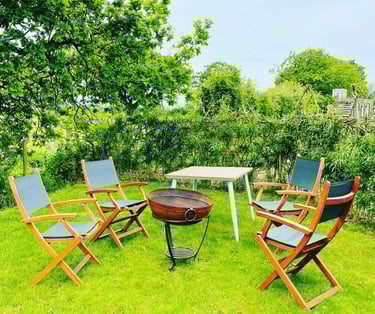 seating for the glamping area