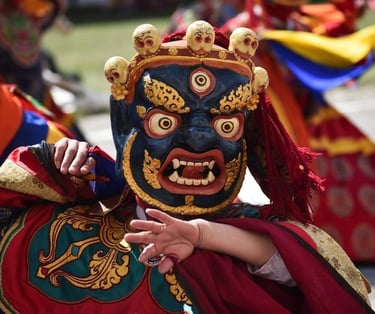 A-Masked-Dancer-at-Paro-Masked-Dance-Tshechu-festival