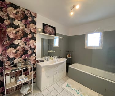 salle de bain partagée
