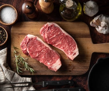 grassfed beef New York strip steak