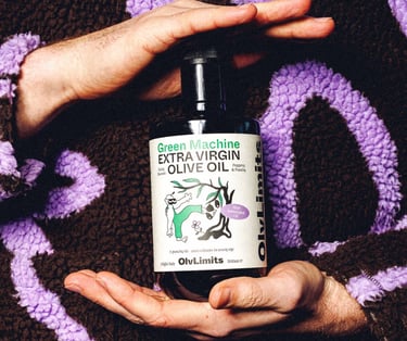 olvlimits green machine bottle of olive oil 2025