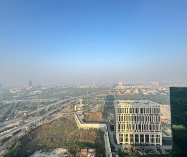 Yamuna River view From Balcony BNB Suites