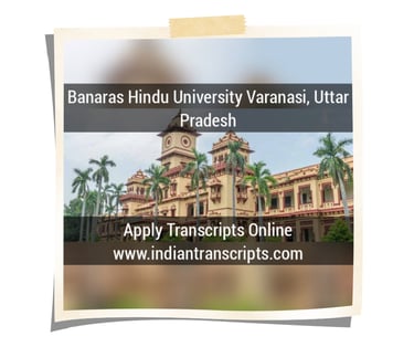Banaras Hindu University Transcript Online