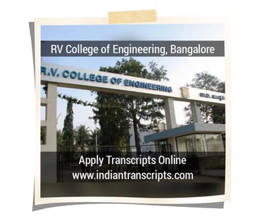 RV College of Engineering Bangalore Transcript Online