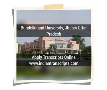 Bundelkhand University Transcript Online