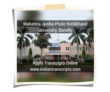 Mahatma Jyoiba Phule Rohikhand University Bareilly Transcript Online