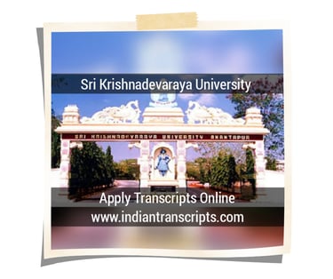 Sri Krishnadevaraya University Transcript Online