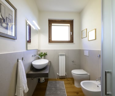 a bathroom with a sink and a toilet