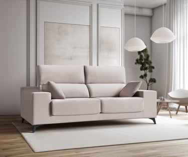sofa 3 plazas barato calidad increible de tela