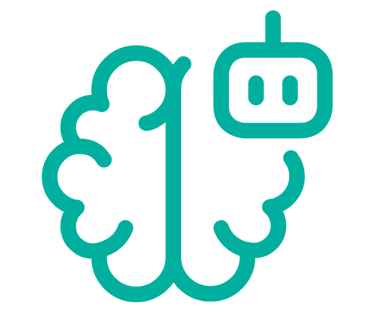 Vector graphic illustrating scalable AI as a Service (AIaaS).