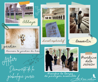 atelier géobiologie sacrée abbaye tourisme