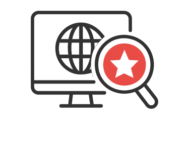 a magnifying image of a computer screen with a magnifying magni