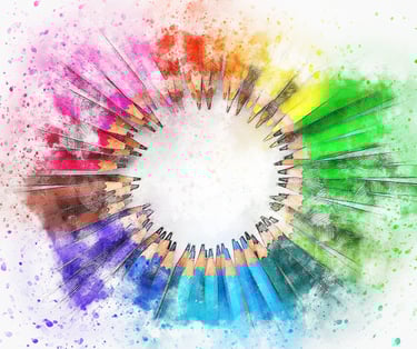 graphothérapie crayon de couleur