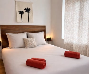 Chambre double cosy, hébergement professionnel à Dunkerque