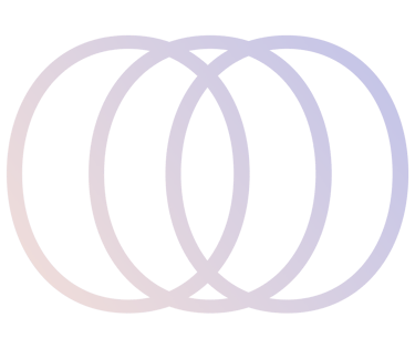 brand mark of Foodism360 consisting of three overlapping circles in sunrise colours