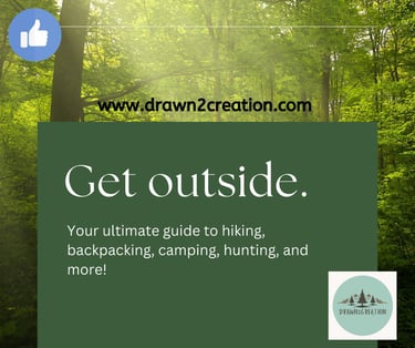 invitation to connect on Facebook, text saying to get outside