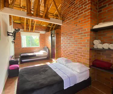 Habitación Familiar en el Hotel Palmas de Santa Helena Quimbaya Quindío