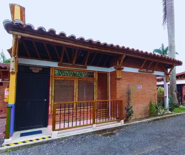 Cabaña de un piso  del Hotel Palmas de Santa Helena Quimbaya Quindío