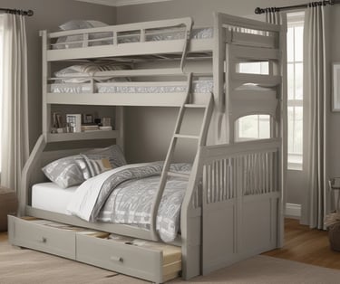 Twin over twin bunk beds