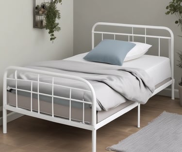 metal single bed, Amazon affiliate link