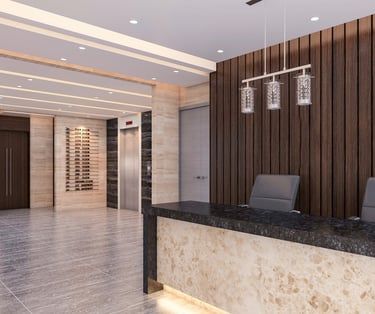 Beautifully cleaned lobby