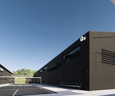 Sports Hub Design with Tennis Court