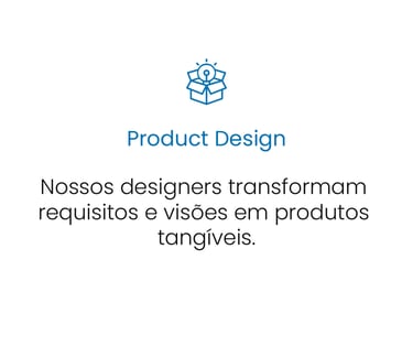 a white and blue sign that says product design