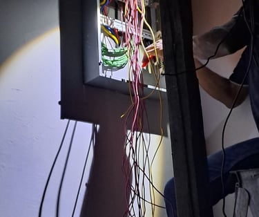 Suasana Electrical wiring and panel installation by certified electrician expert.