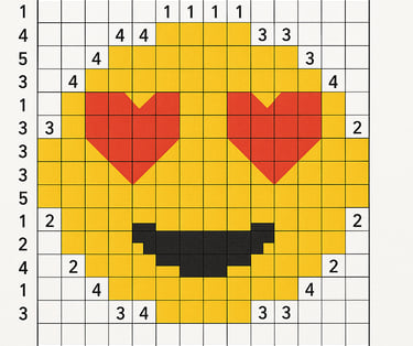 Nanogram Puzzle Heart Eyes Smiley 
