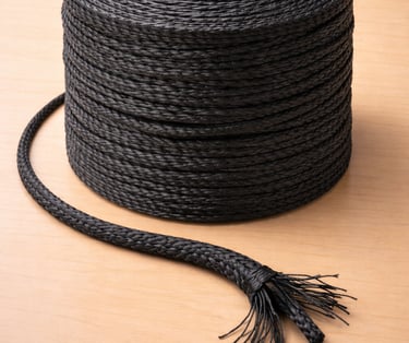 Core-Filled Braided Paper Rope roll