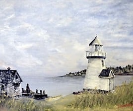 Mystic Lighthouse 45.72 x 60.96 cm   Oil on canvas In private Collection 
