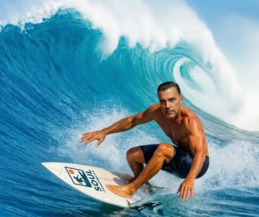 surfista feito com IA