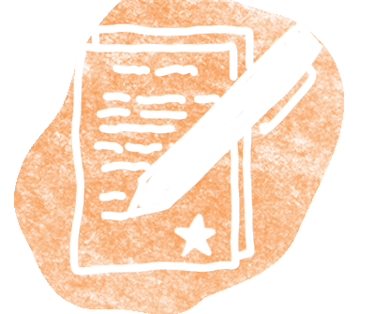 an icon of a pen and paper