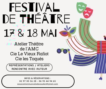 Banderole du Festival de théâtre de l'AMC