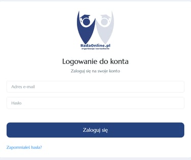 ekran do logowania