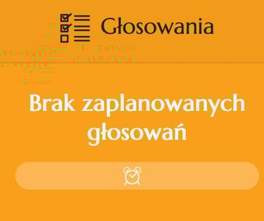 kafelek menu głosowania