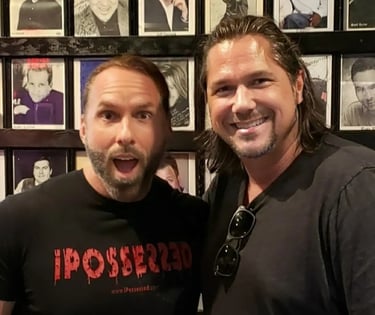 Comedians Carl Rimi and Bob Rayhart