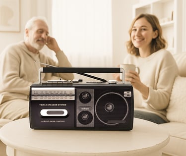 radio retro vintage am fm cassette