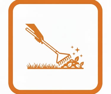 a lawn mowering with a lawnmowering machine