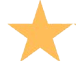 Yellow star shape representing stars in reviewes on Amazon