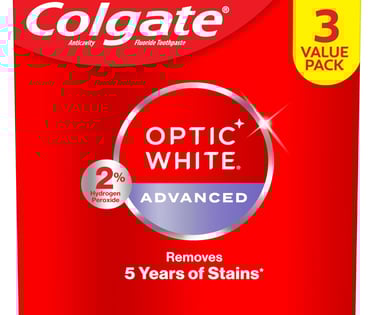 Colgate Optic White whitening toothpaste for brighter smile