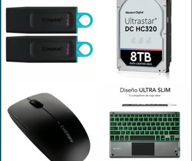 Claviers, souris, Stockage de données
