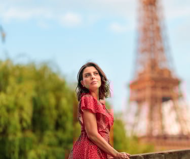 ensaio de fotos na Torre Eiffel