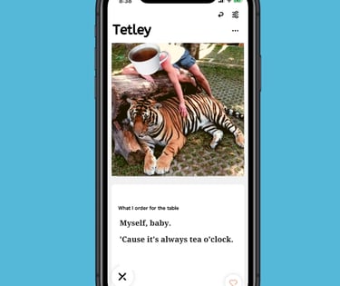 Tetley dating app profile