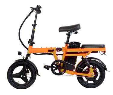 a electric bike with a seat and a seat